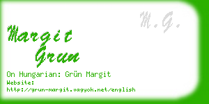 margit grun business card